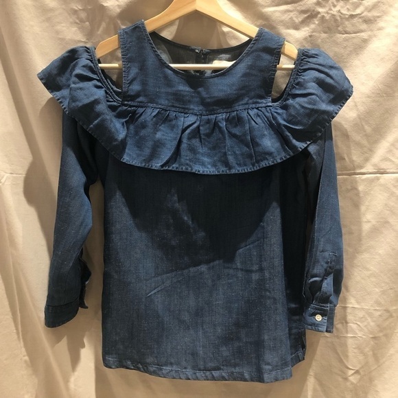 Loft chambray denim shirt. - Picture 1 of 11